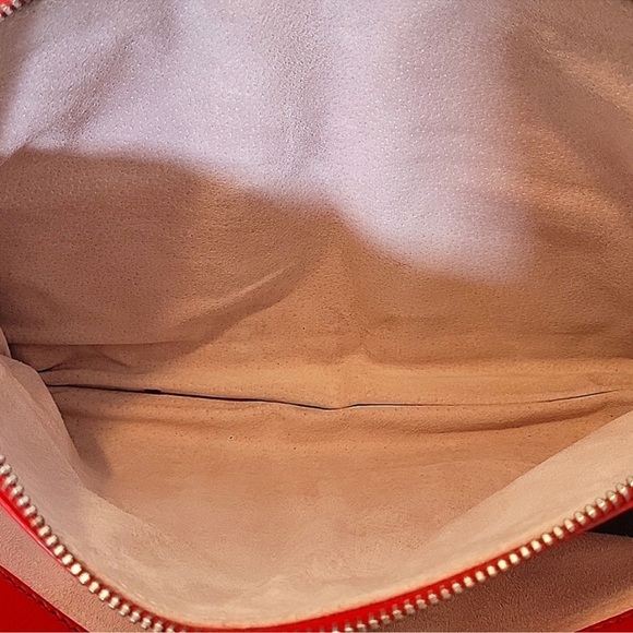 BIN046.8 Marc Jacobs Red Leather Blake Satchel Shoulder Bag - Picture 7 of 8